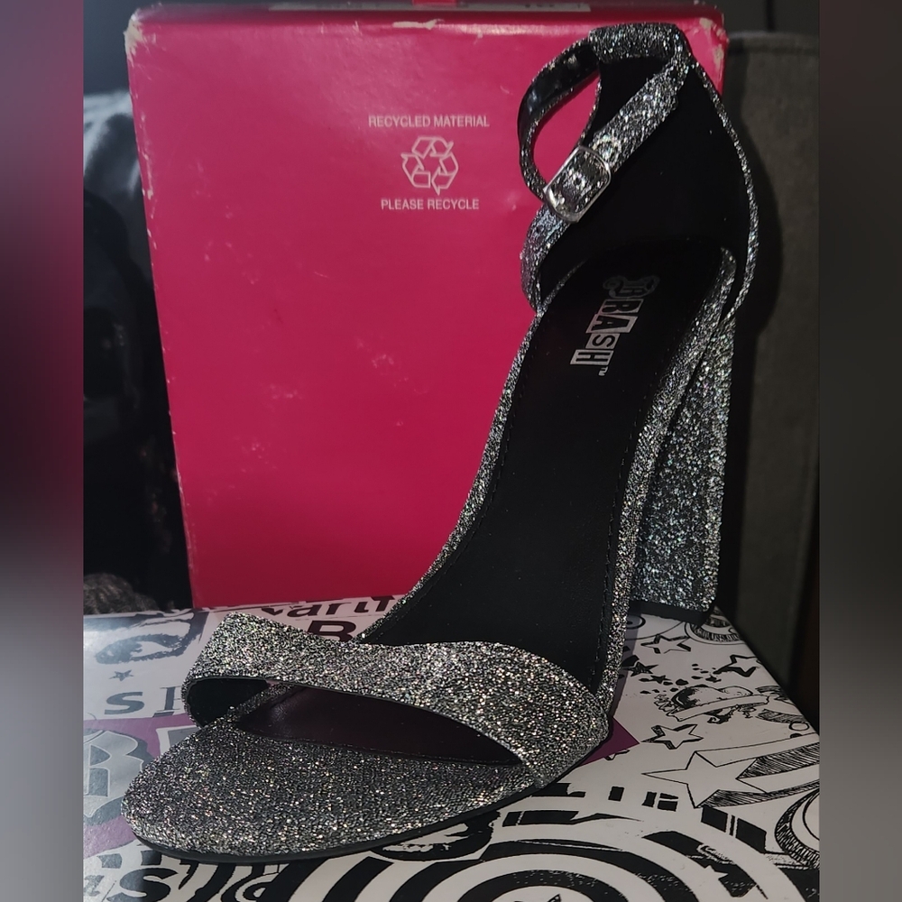 Pastry Women's Glitter Heels - Silver